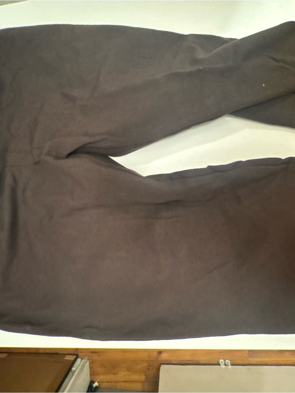 HUE Dark Brown Stretch Cotton Blend Leggings - Picture 4 of 5